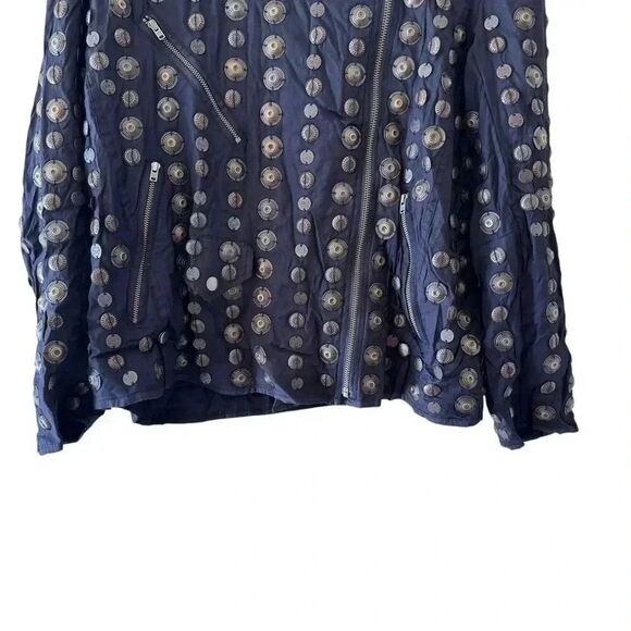 Free People Bohemian Retro Vintage Inspired Rare Corrie Coin Jacket SZ S - Picture 6 of 16